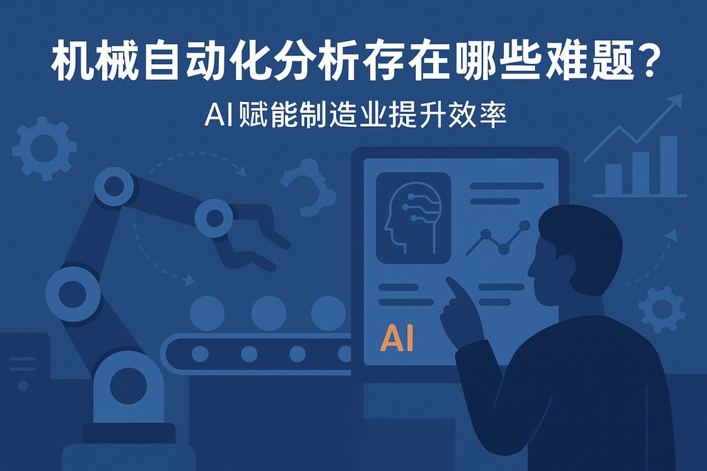 机械自动化分析存在哪些难题？AI赋能制造业提升效率