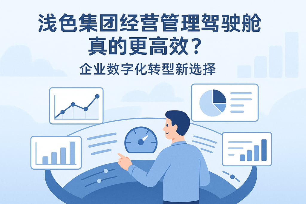 浅色集团经营管理驾驶舱真的更高效？企业数字化转型新选择