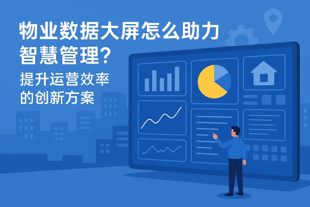 物业数据大屏怎么助力智慧管理？提升运营效率的创新方案