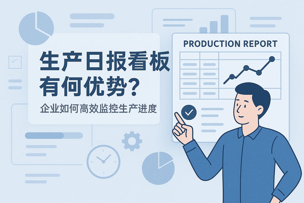 生产日报看板有何优势？企业如何高效监控生产进度
