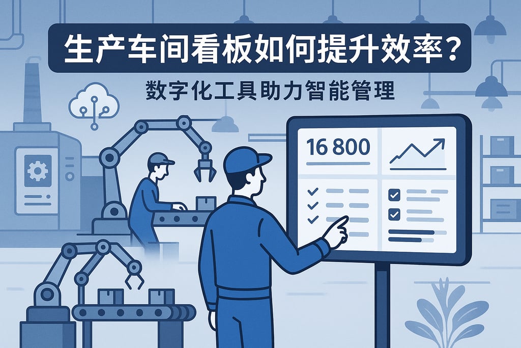 生产车间看板如何提升效率？数字化工具助力智能管理