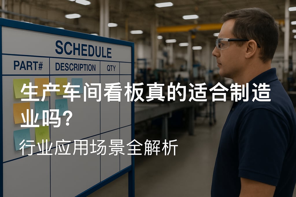 生产车间看板真的适合制造业吗？行业应用场景全解析