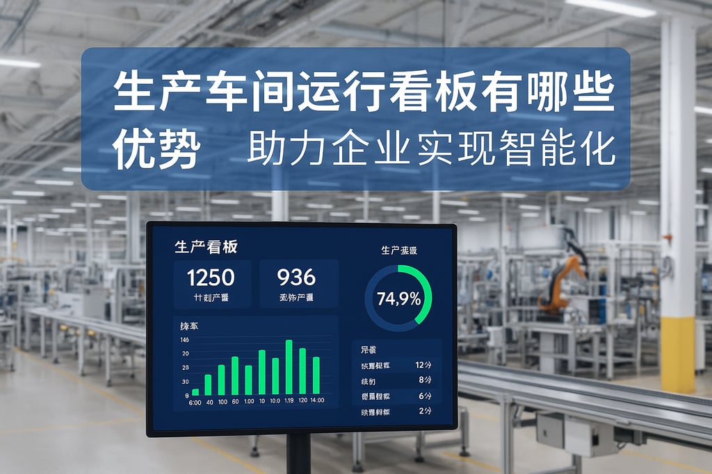 生产车间运行看板有哪些优势？助力企业实现智能化管理