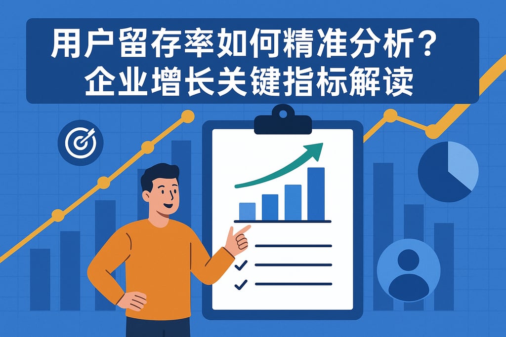 用户留存率如何精准分析？企业增长关键指标解读