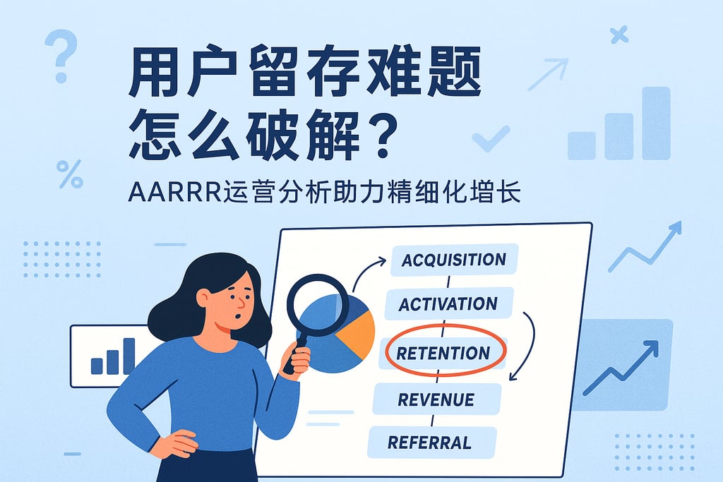 用户留存难题怎么破解？AARRR运营分析助力精细化增长