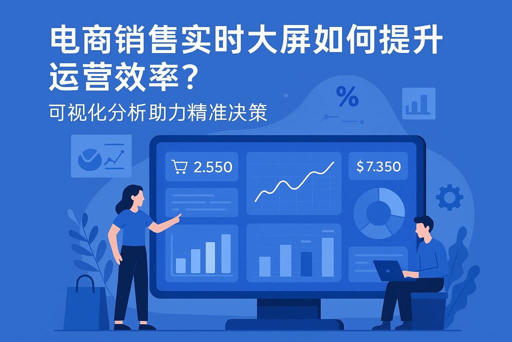电商销售实时大屏如何提升运营效率？可视化分析助力精准决策