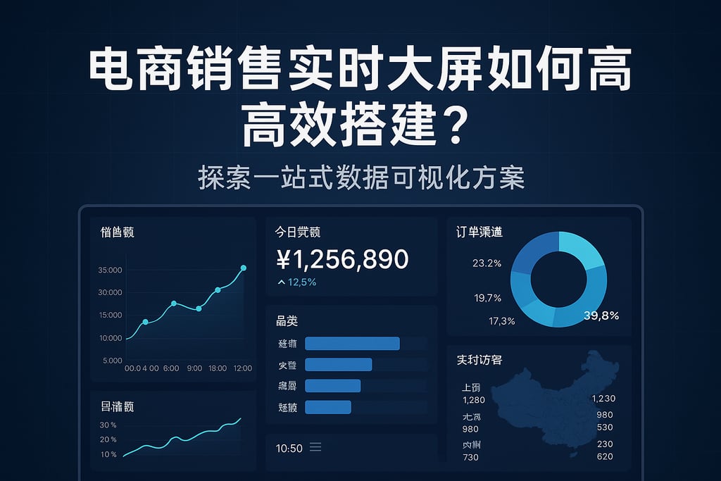 电商销售实时大屏如何高效搭建？探索一站式数据可视化方案
