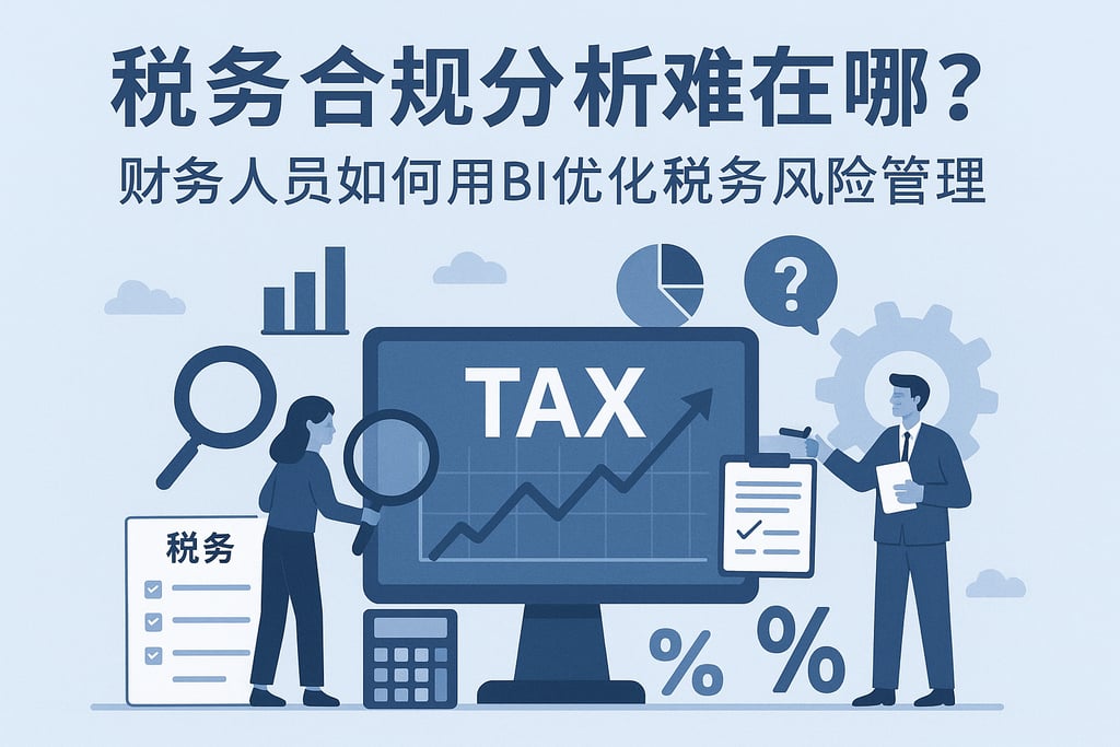 税务合规分析难在哪？财务人员如何用BI优化税务风险管理