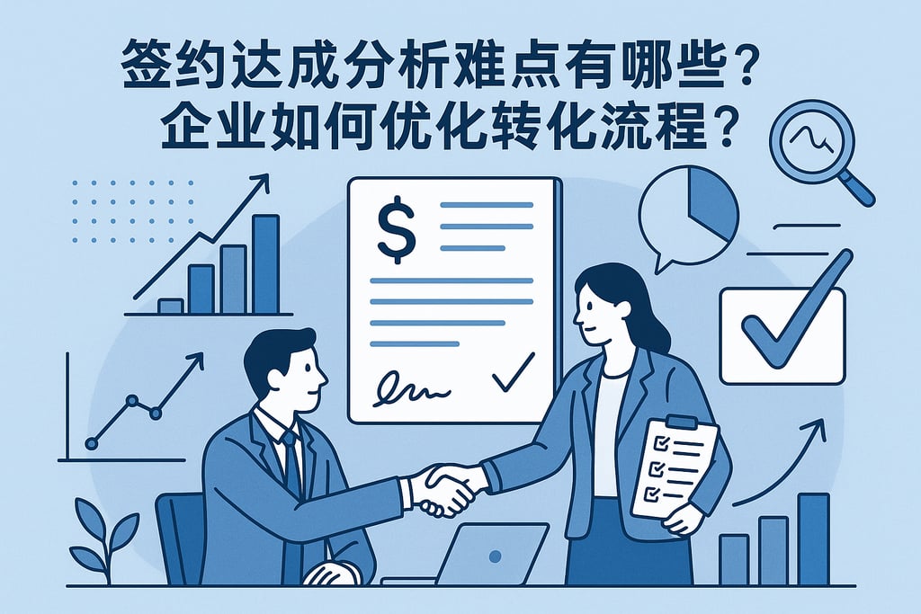 签约达成分析难点有哪些？企业如何优化转化流程？