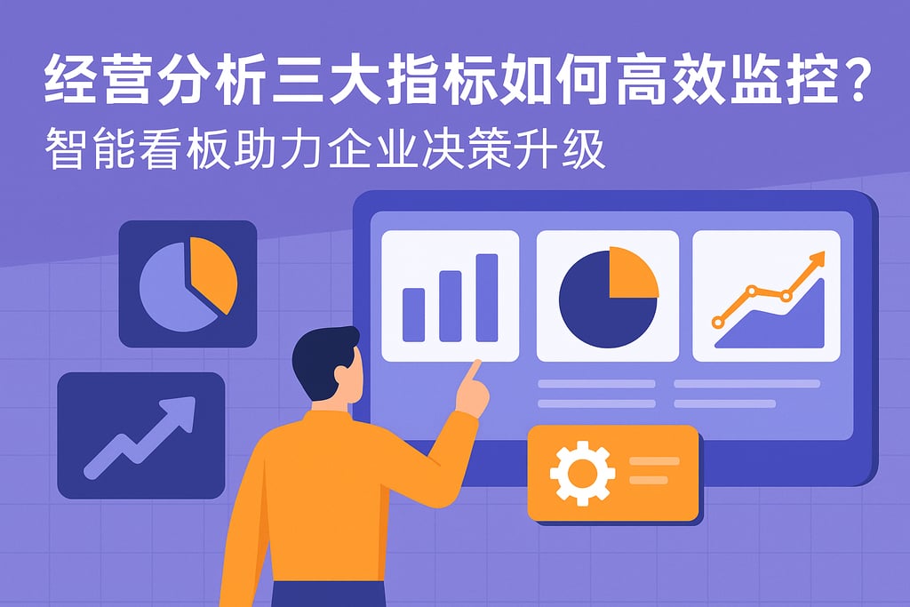 经营分析三大指标如何高效监控？智能看板助力企业决策升级