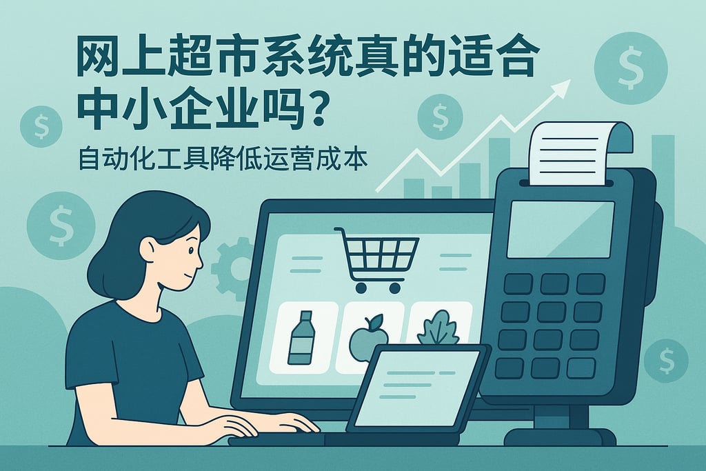 网上超市系统真的适合中小企业吗？自动化工具降低运营成本