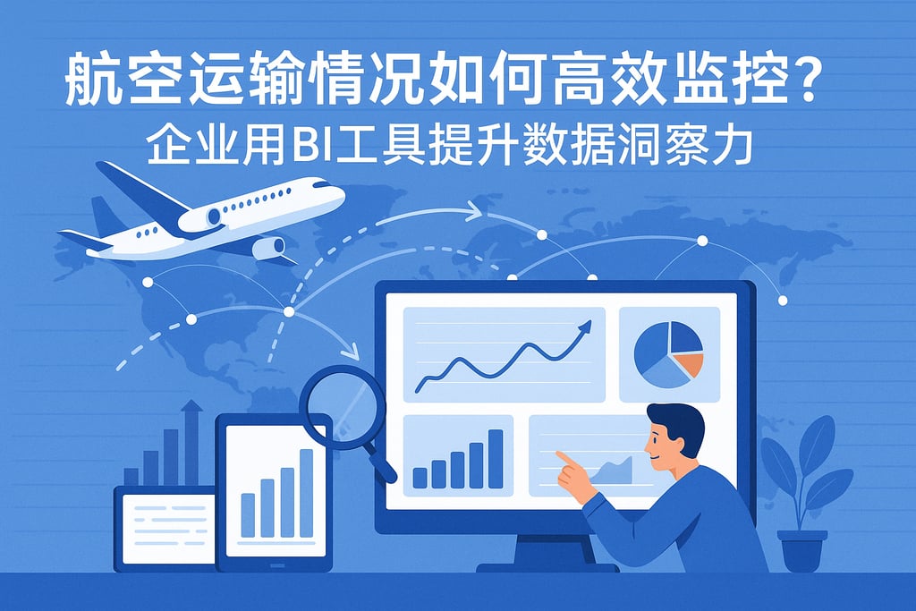 航空运输情况如何高效监控？企业用BI工具提升数据洞察力