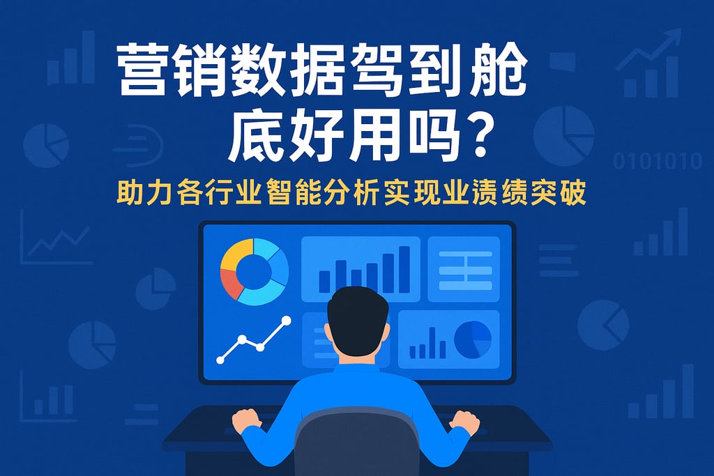 营销数据驾驶舱到底好用吗？助力各行业智能分析实现业绩突破