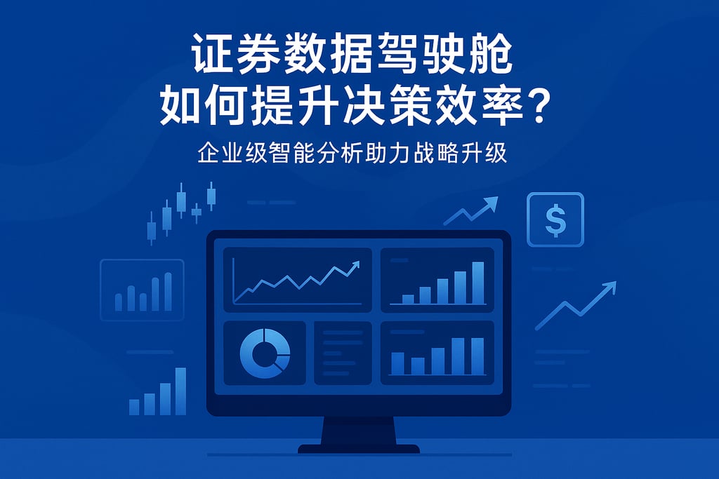 证券数据驾驶舱如何提升决策效率？企业级智能分析助力战略升级
