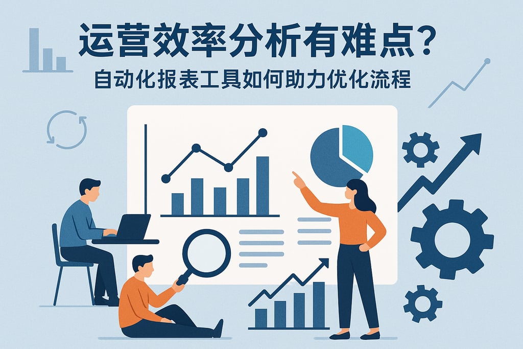 运营效率分析有哪些难点？自动化报表工具如何助力优化流程
