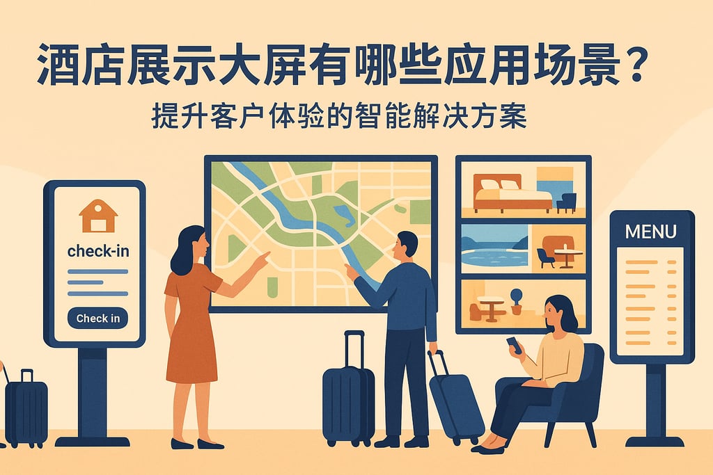 酒店展示大屏有哪些应用场景？提升客户体验的智能解决方案