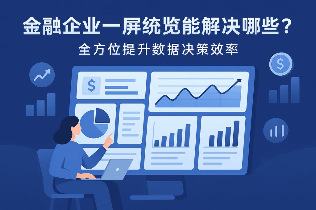 金融企业一屏统览能解决哪些痛点？全方位提升数据决策效率