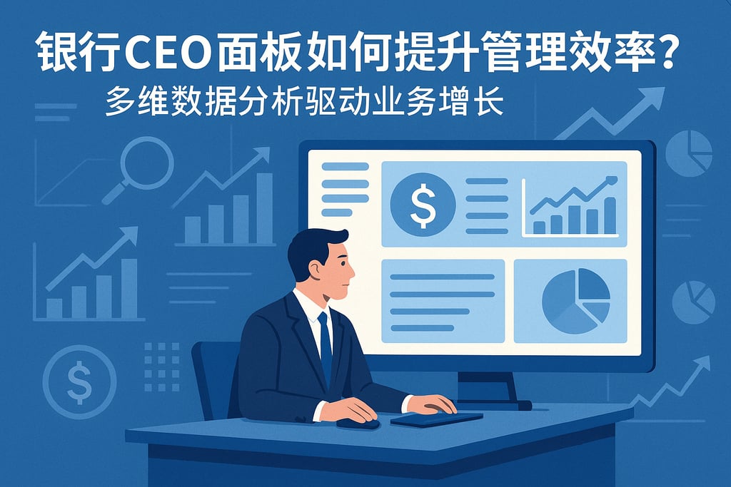 银行CEO面板如何提升管理效率？多维数据分析驱动业务增长