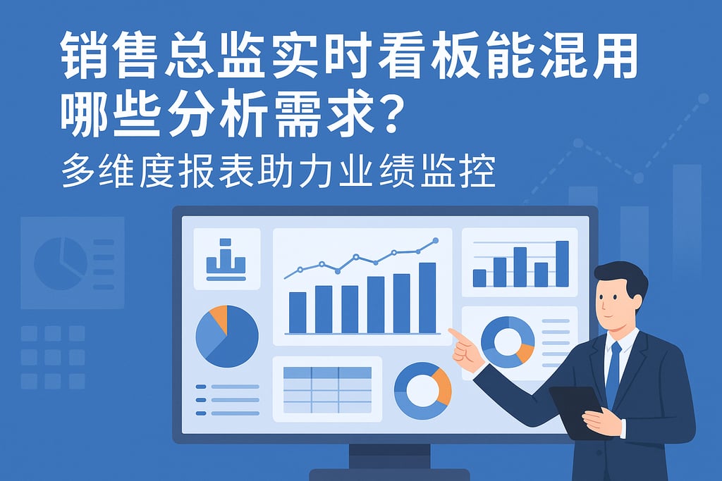 销售总监实时看板能满足哪些分析需求？多维度报表助力业绩监控