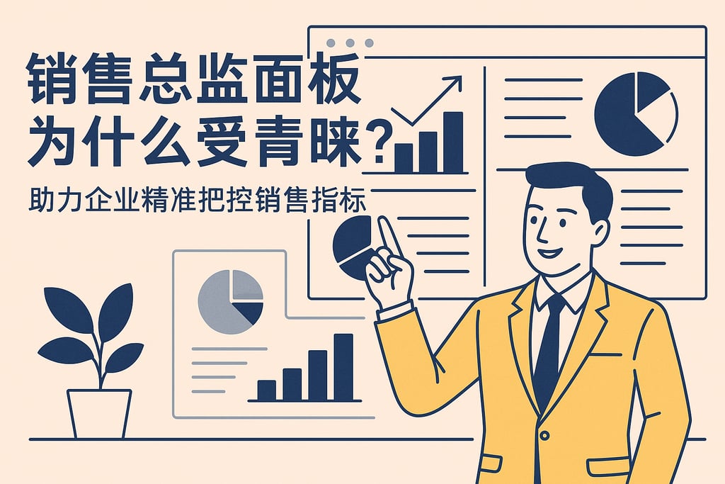 销售总监面板为什么受青睐？助力企业精准把控销售指标
