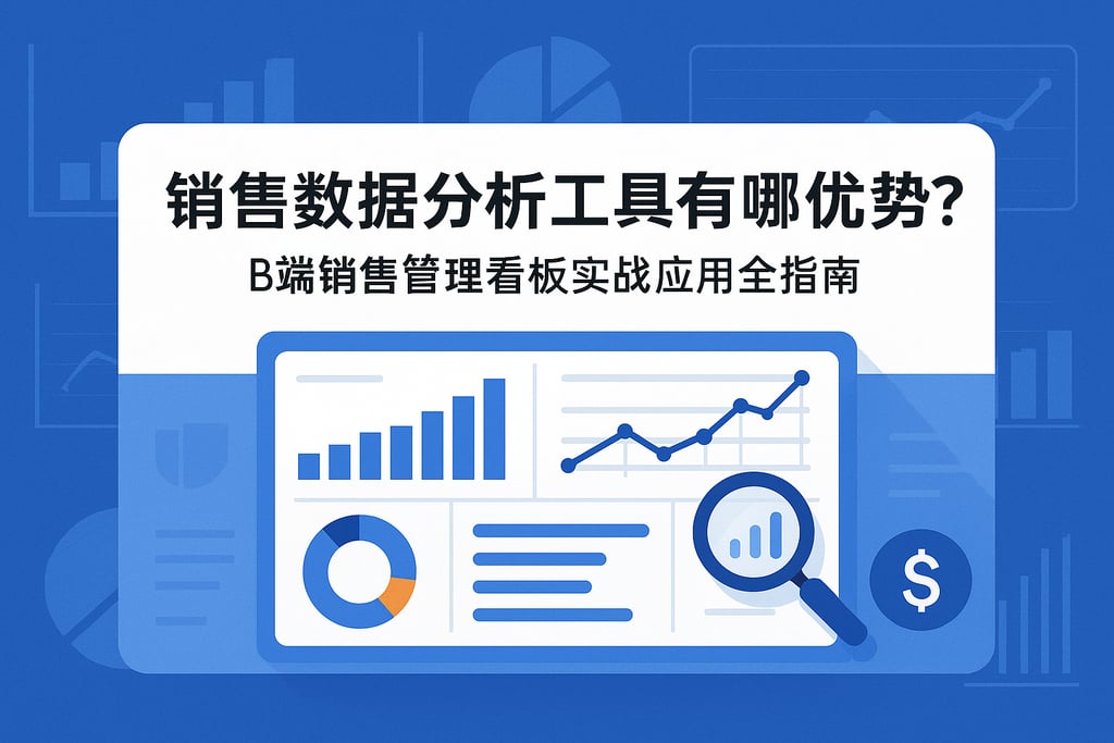 销售数据分析工具有哪些优势？B端销售管理看板实战应用全指南