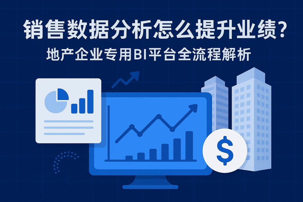销售数据分析怎么提升业绩？地产企业专用BI平台全流程解析