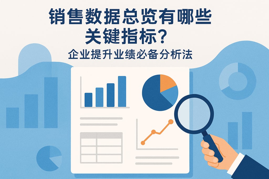 销售数据总览有哪些关键指标？企业提升业绩必备分析法