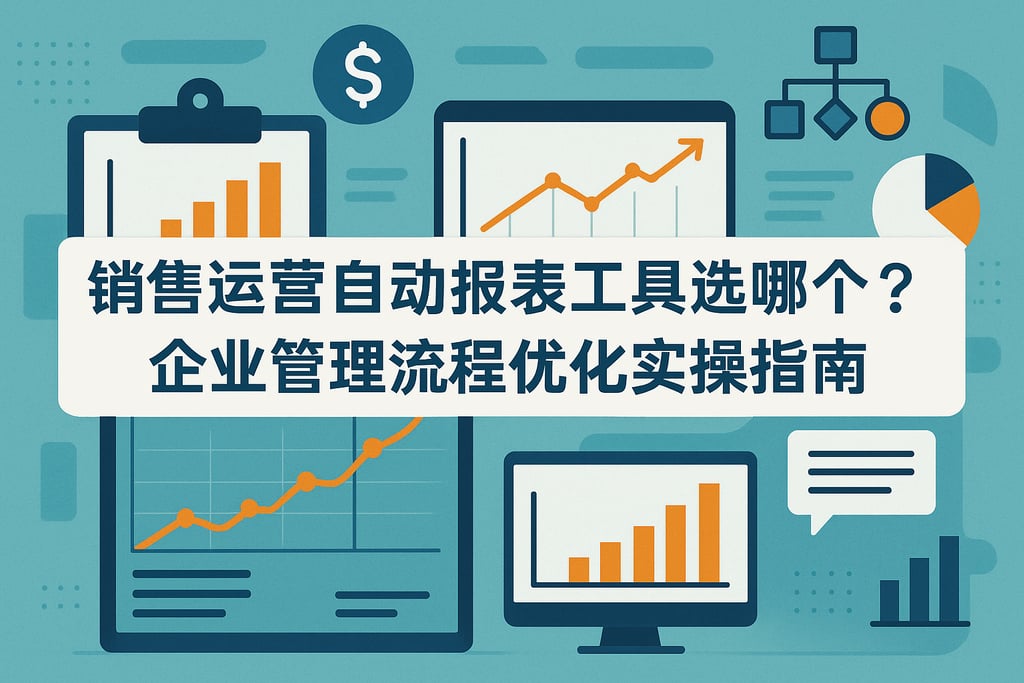 销售运营自动报表工具选哪个？企业管理流程优化实操指南