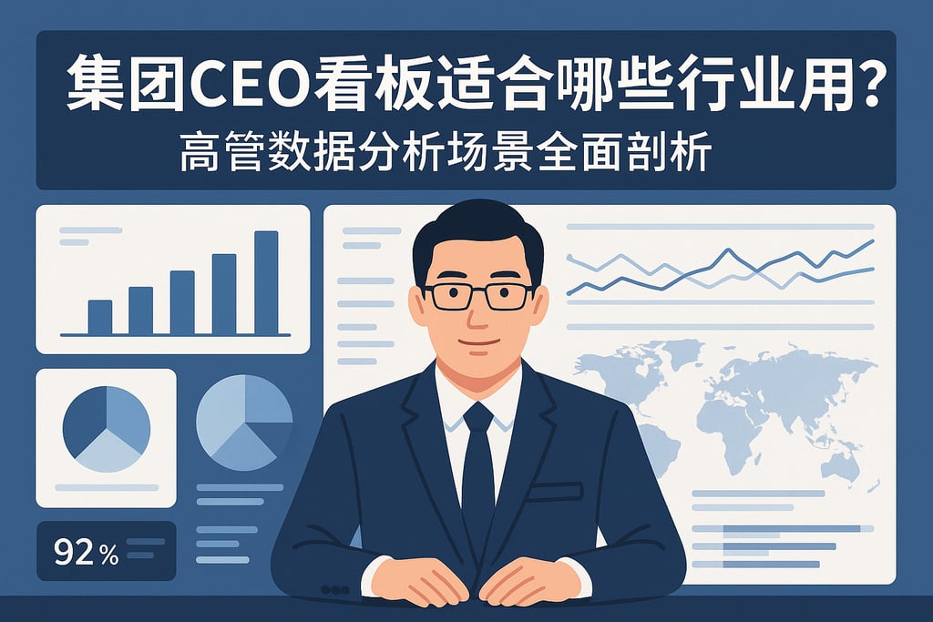 集团CEO看板适合哪些行业应用？高管数据分析场景全面剖析