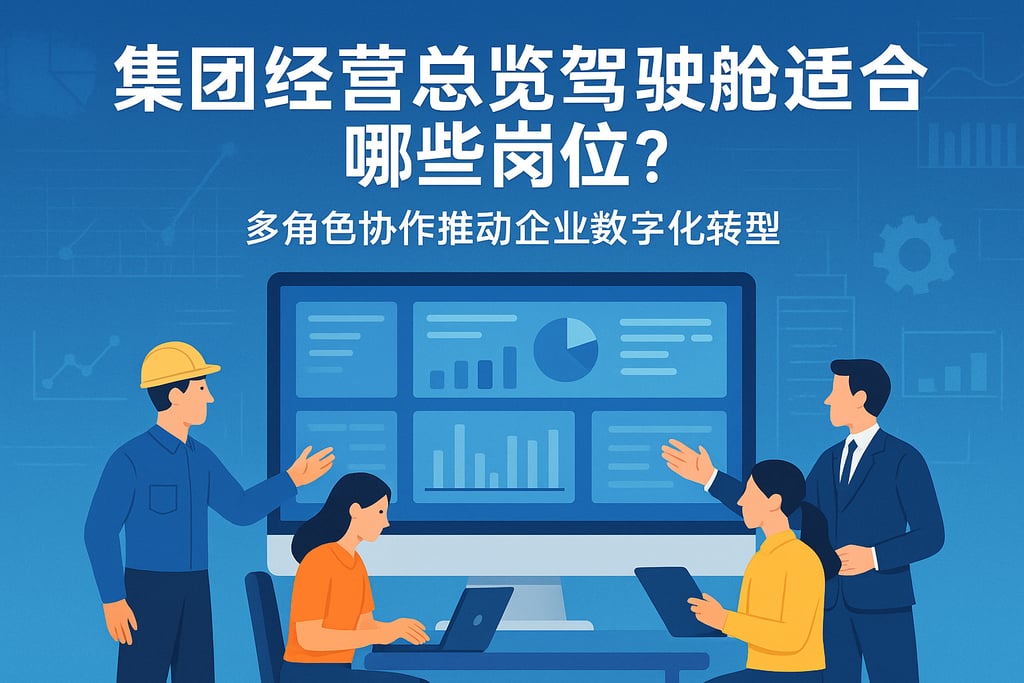 集团经营总览驾驶舱适合哪些岗位？多角色协作推动企业数字化转型