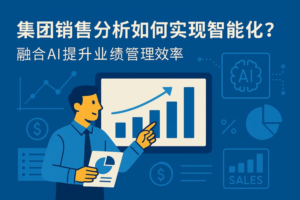 集团销售分析如何实现智能化？融合AI提升业绩管理效率