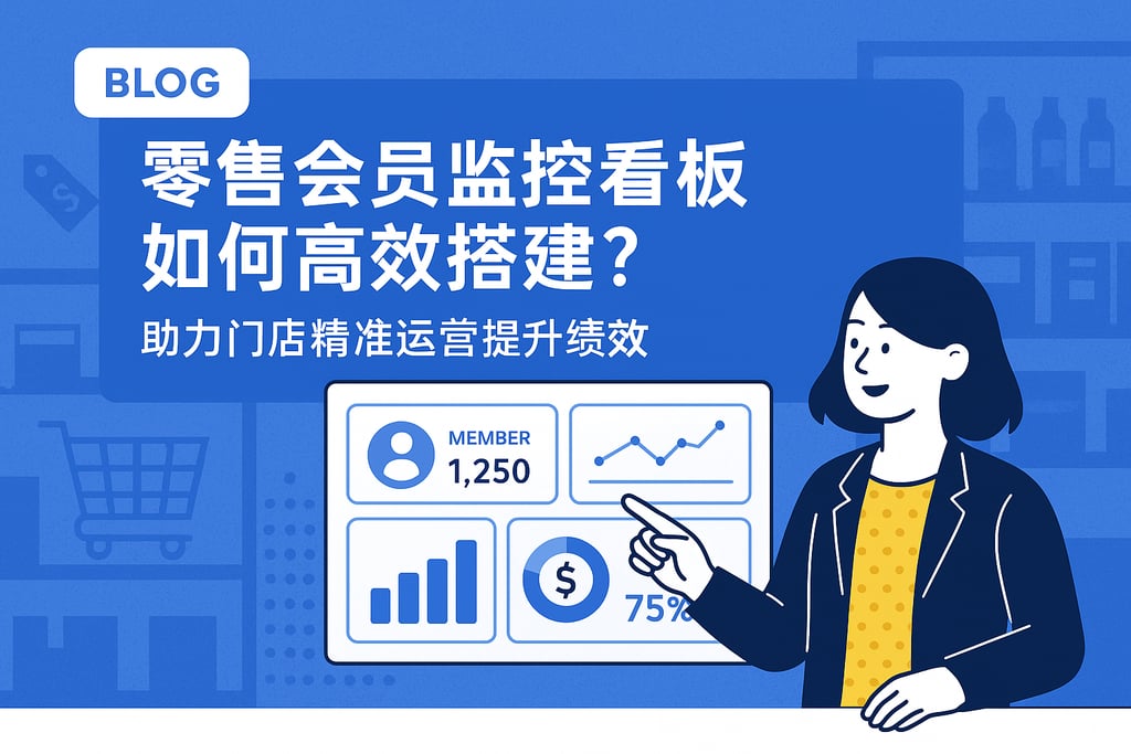 零售会员监控看板如何高效搭建？助力门店精准运营提升绩效