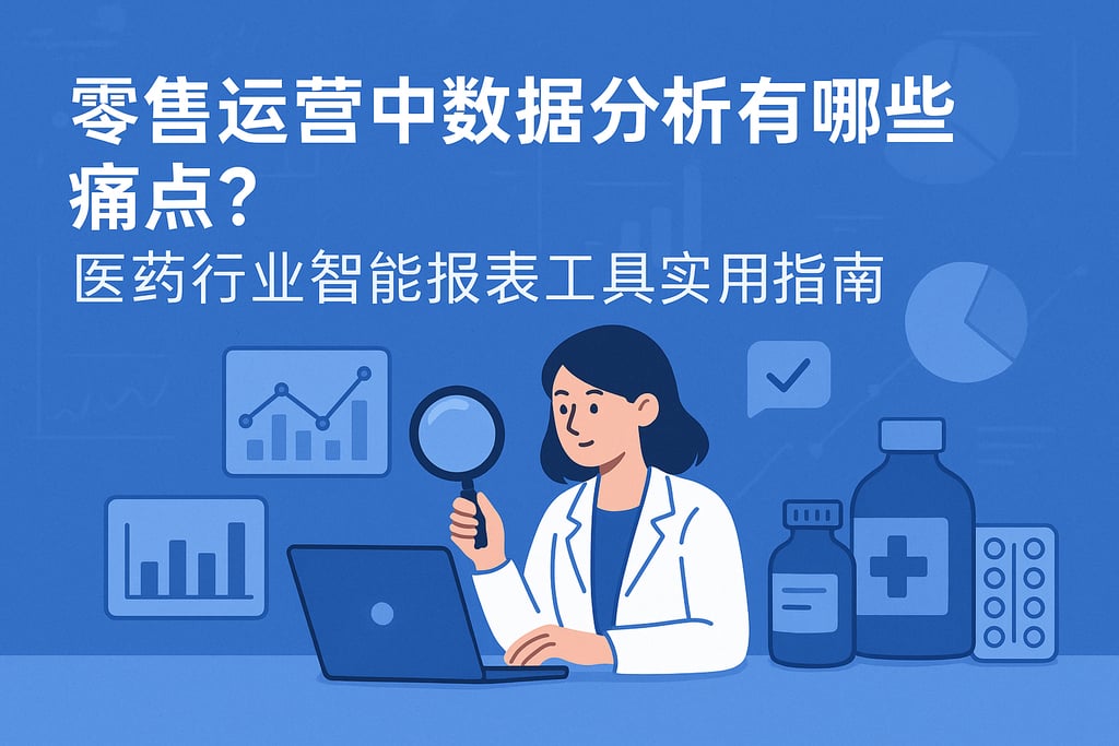 零售运营中数据分析有哪些痛点？医药行业智能报表工具实用指南