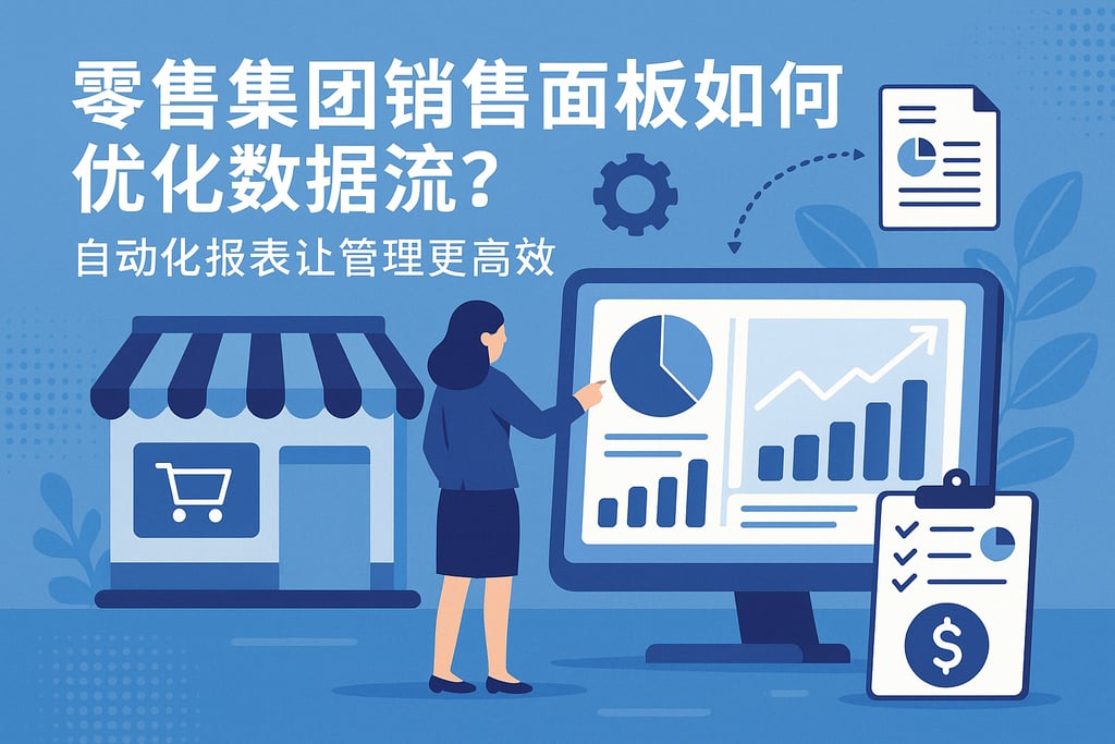 零售集团销售面板如何优化数据流？自动化报表让管理更高效
