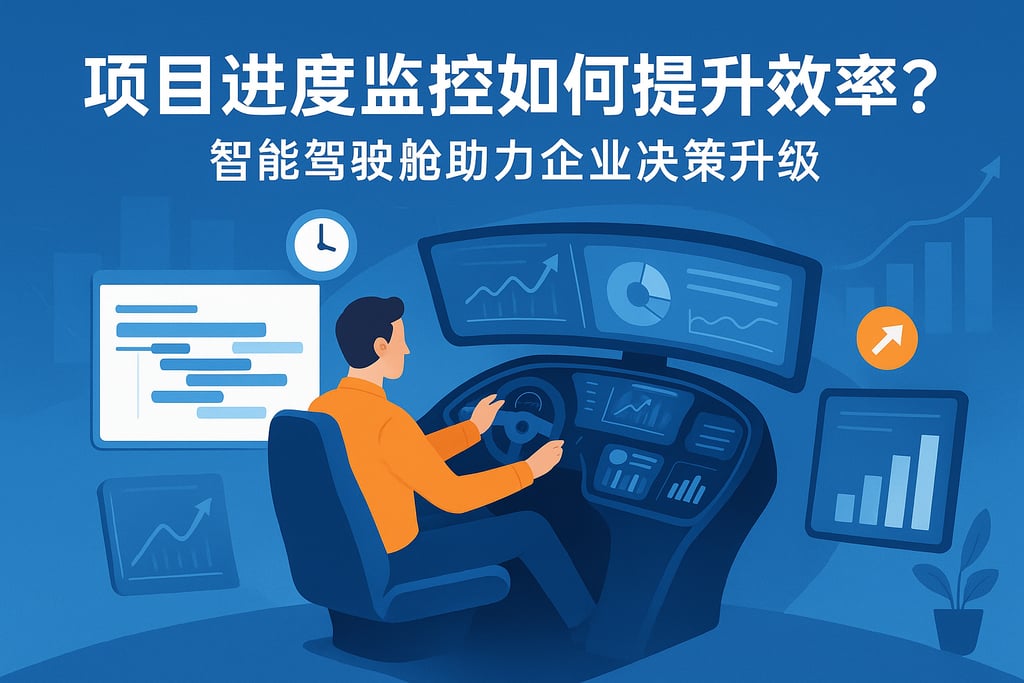 项目进度监控如何提升效率？智能驾驶舱助力企业决策升级