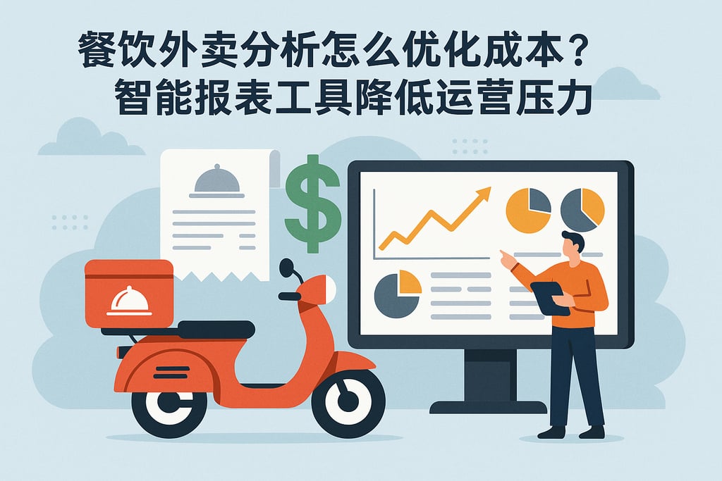 餐饮外卖分析怎么优化成本？智能报表工具降低运营压力