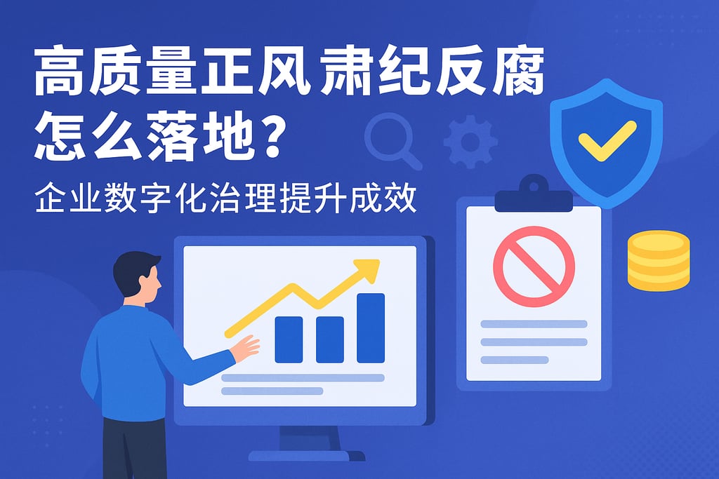 高质量正风肃纪反腐怎么落地？企业数字化治理提升成效