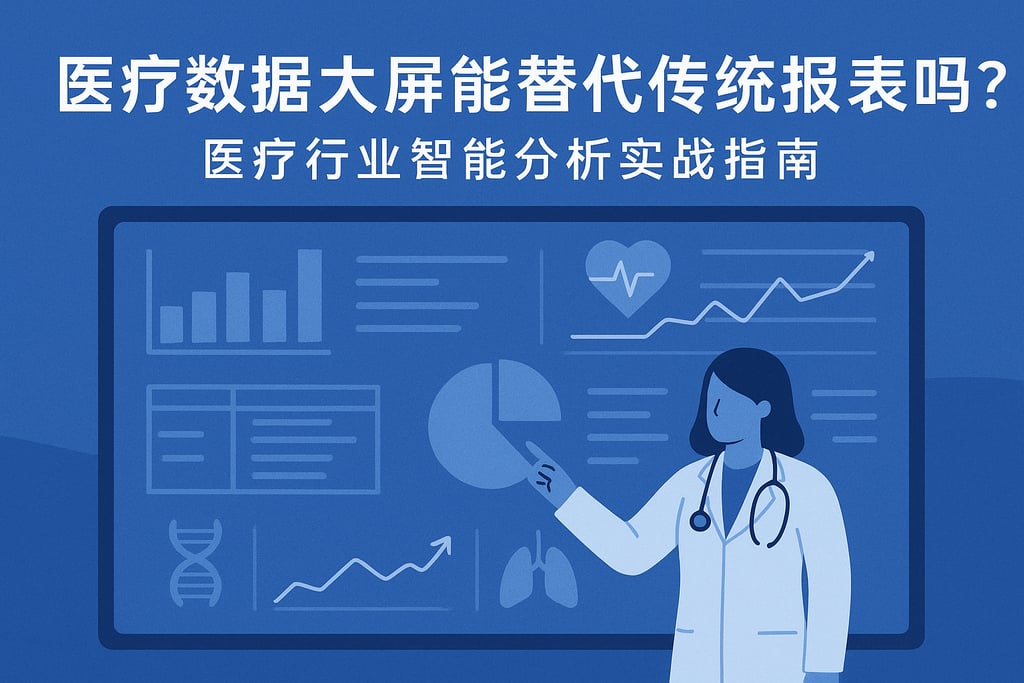医疗数据大屏能替代传统报表吗？医疗行业智能分析实战指南 | 帆软数字化转型知识库