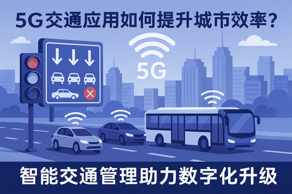 5G交通应用如何提升城市效率？智能交通管理助力数字化升级