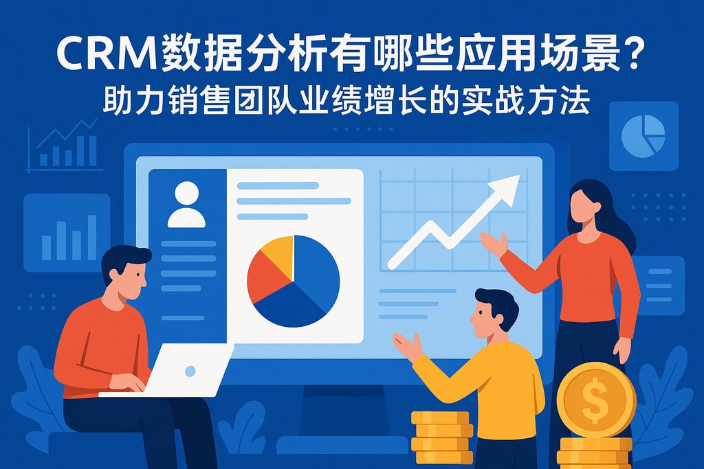 CRM数据分析有哪些应用场景？助力销售团队业绩增长的实战方法
