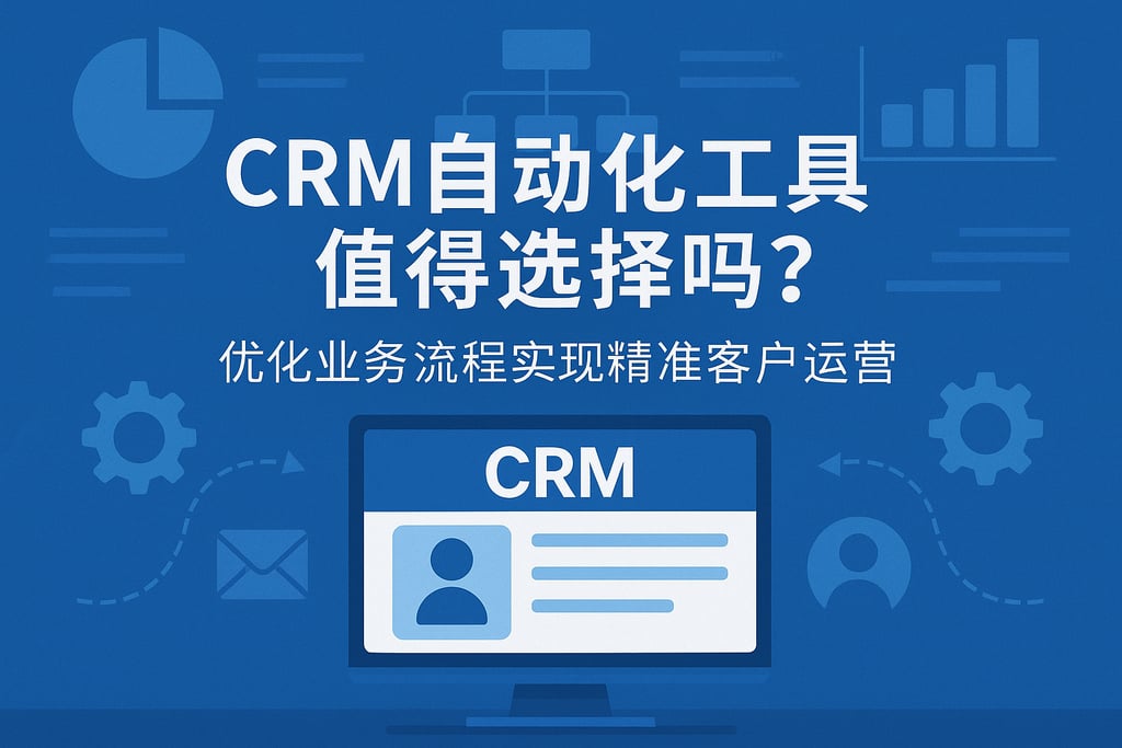 CRM自动化工具值得选择吗？优化业务流程实现精准客户运营
