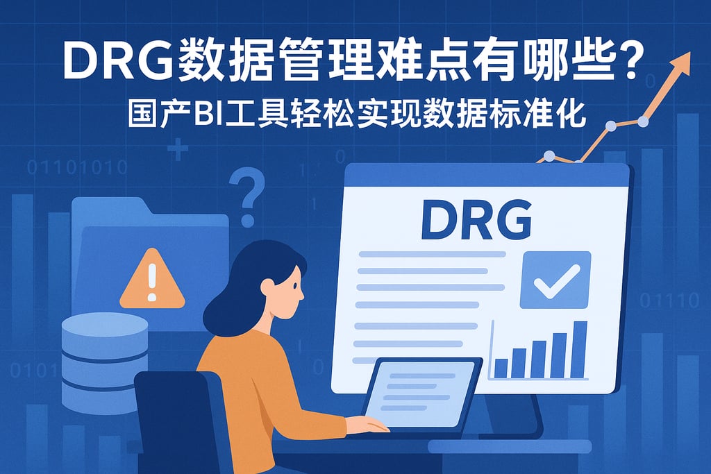 DRG数据管理难点有哪些？国产BI工具轻松实现数据标准化