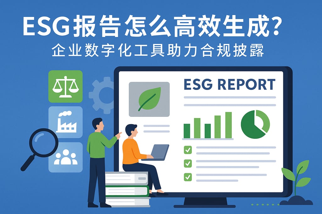 ESG报告怎么高效生成？企业数字化工具助力合规披露