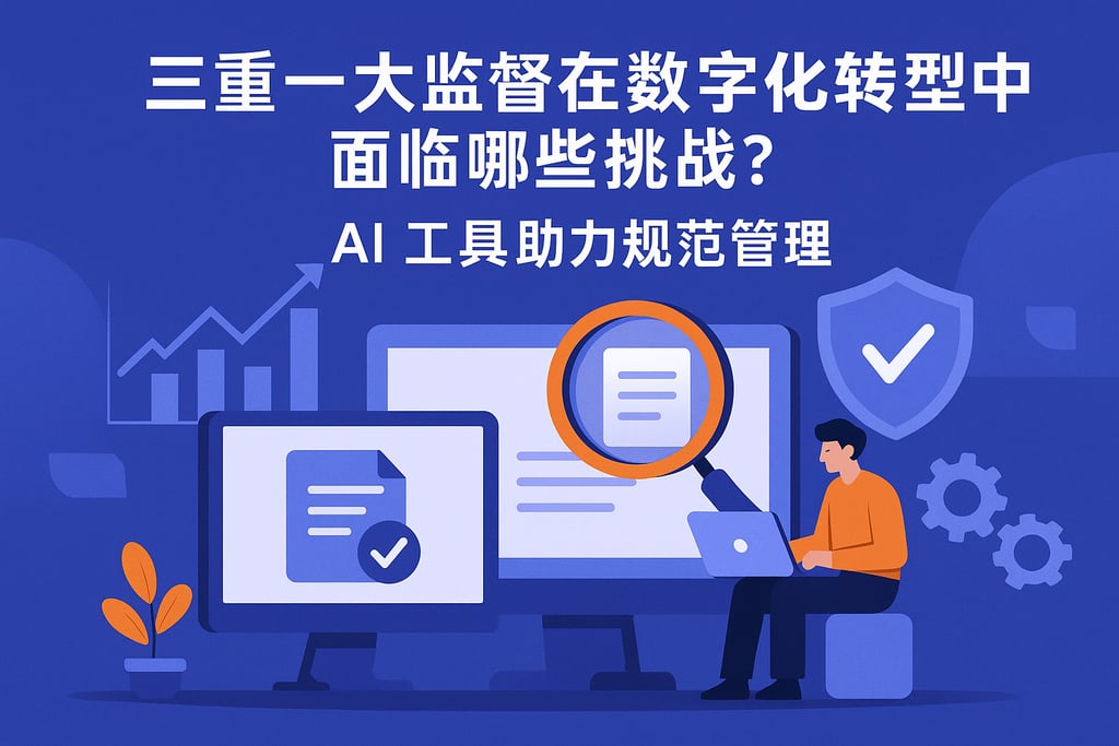 三重一大监督在数字化转型中面临哪些挑战？AI工具助力规范管理