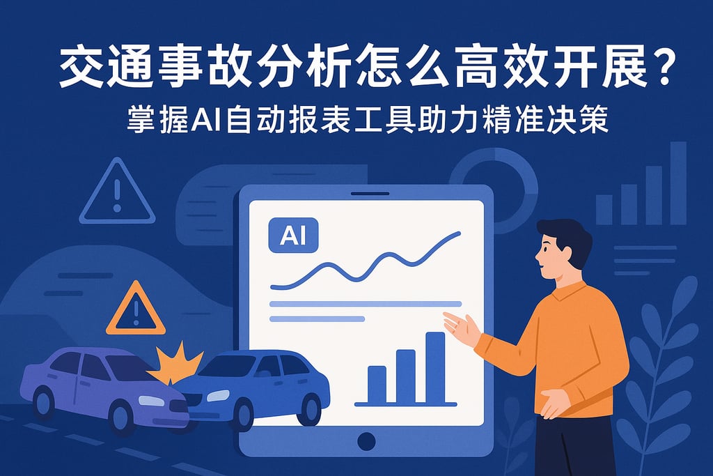 交通事故分析怎么高效开展？掌握AI自动报表工具助力精准决策