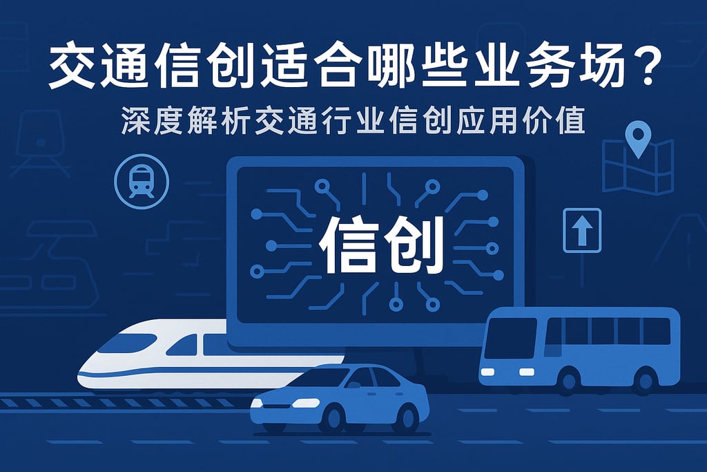交通信创适合哪些业务场景？深度解析交通行业信创应用价值