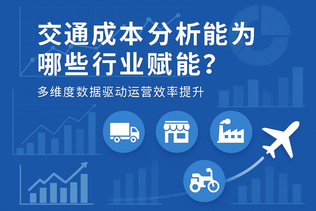 交通成本分析能为哪些行业赋能？多维度数据驱动运营效率提升