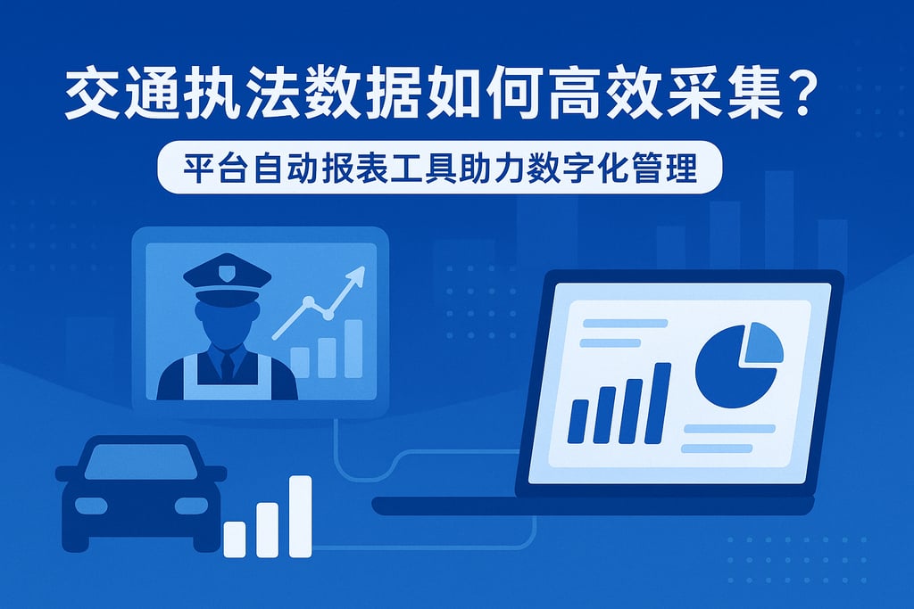 交通执法数据如何高效采集？平台自动报表工具助力数字化管理