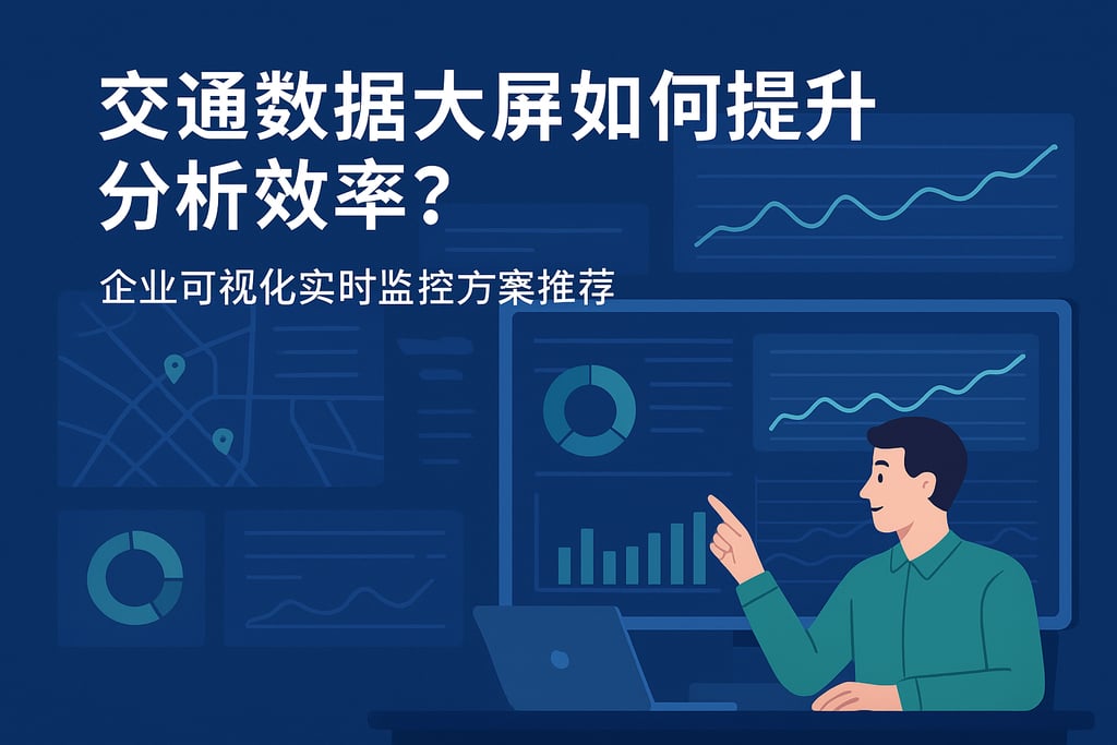 交通数据大屏如何提升分析效率？企业可视化实时监控方案推荐