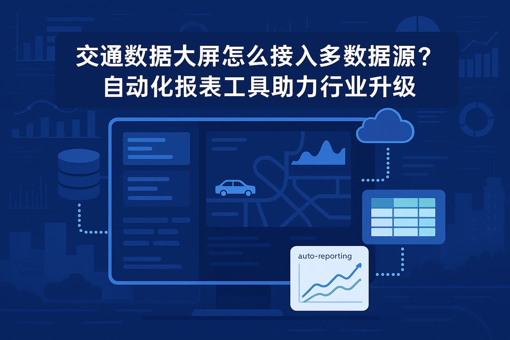 交通数据大屏怎么接入多数据源？自动化报表工具助力行业升级